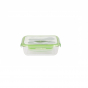 Plat en verre rectangulaire nomade + couverts - 1200 ml 