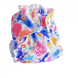 Couche lavable TE2 - Fleurs