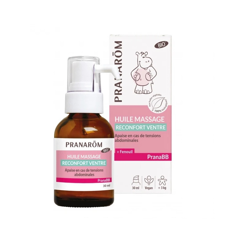 Pranarôm - Spray massage confort digestif - PranaBB - 15 ml - Sebio