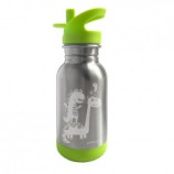 Gourde Loopy Inox - Embout sport - 400 ml - Dinosaures