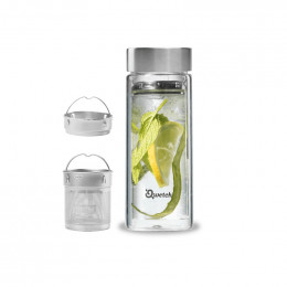 Théière nomade en verre double paroi - 430 ml
