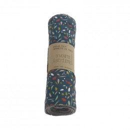 Essuie-tout et serviette de table - lot de 6 - Bleu canard