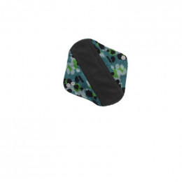 Serviette hygiénique lavable Minky - absorbant gris - Léopard
