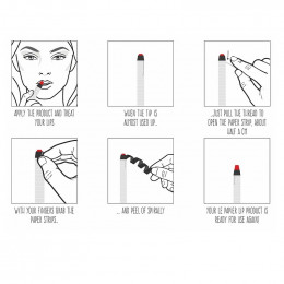 Rouge à lèvres hydratant mat - Le papier - 6 g - Ruby