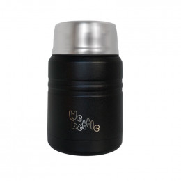 Lunchbox Isotherme en Inox avec cuillère - Black - 500 ml
