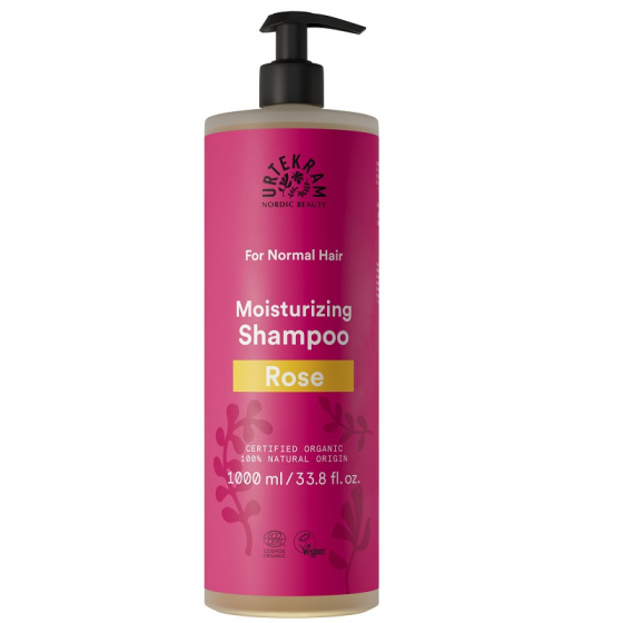 Shampooing pour cheveux normaux à la rose BIO 1 litre °