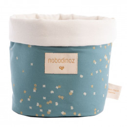 Panier Panda medium - Gold confetti & Magic green