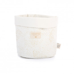 Panier Panda - Gold bubble & White - medium