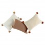 Coussin en tricot So natural - biscuit