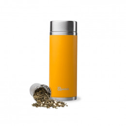Théière nomade isotherme en inox 400 ml - Safran