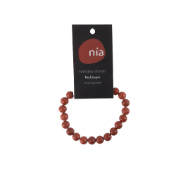 Bracelet perle Jaspe rouge