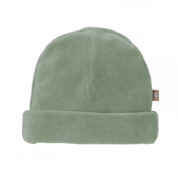 Bonnet bébé en velours - Forest green
