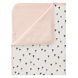 Couverture lit bébé - Tulip indigo blue