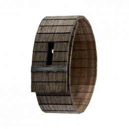 Bracelet en bois Gea Black Choco Gun