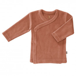 Cardigan croisé bébé en velours Ash rose
