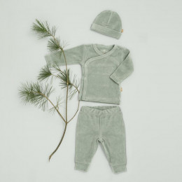 Pantalon bébé en velours Forest green