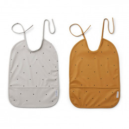 Set de 2 bavoirs imperméables Lai - Classic dot mix