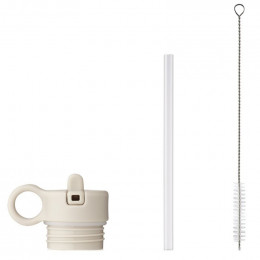 Bouchon avec paille et brosse pour gourde Anker - Sandy