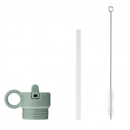 Bouchon avec paille et brosse pour gourde Anker - Peppermint