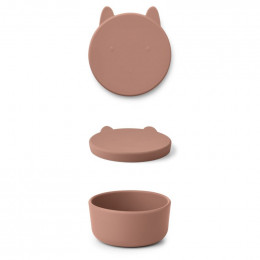 Boîte à collations Charlot - Rabbit dark rose
