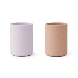 Gobelets Ethan - 2 pack - Cat light lavender rose mix