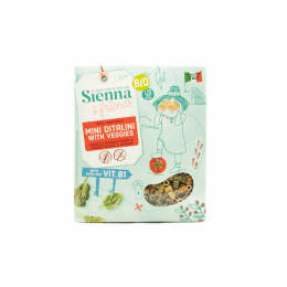 Pâtes Bio - Mini ditalini aux 3 légumes - 350 g - à partir de 10 mois