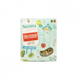 Pâtes Bio - Mini ditalini aux 3 légumes - 350 g - à partir de 10 mois