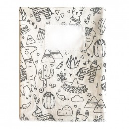 Protège cahier en tissu lavable - A4 - Lama
