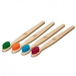 Brosse à dent en bois Enfant - Lapin - Turquoise