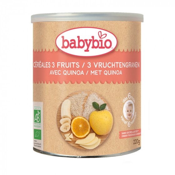 Céréales Fruits bio avec Quinoa (dès 6 mois) Céréales Fruits bio avec Quinoa (dès 6 mois)
