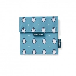 Pochette casse-croûtes lavable et réutilisable Snack'n'Go - Pingouin
