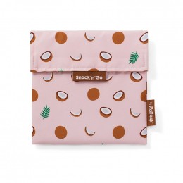 Pochette casse-croûtes lavable et réutilisable Snack'n'Go - Noix de coco