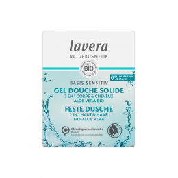 Gel douche solide Bio 2 en 1 cheveux et coprs - Basis Sensitiv - 50 g