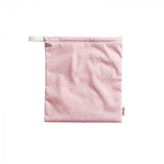 Sac pochette imperméable Medium - Gouttes Rose Sac pochette imperméable Medium - Gouttes Rose