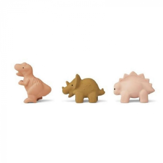 Set de 3 jouets de bain David - Dino rose multi mix