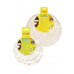3 grandes charlottes couvre plats - Coton Bio
