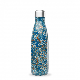 Bouteille gourde isotherme - Flowers bleu - 500ml