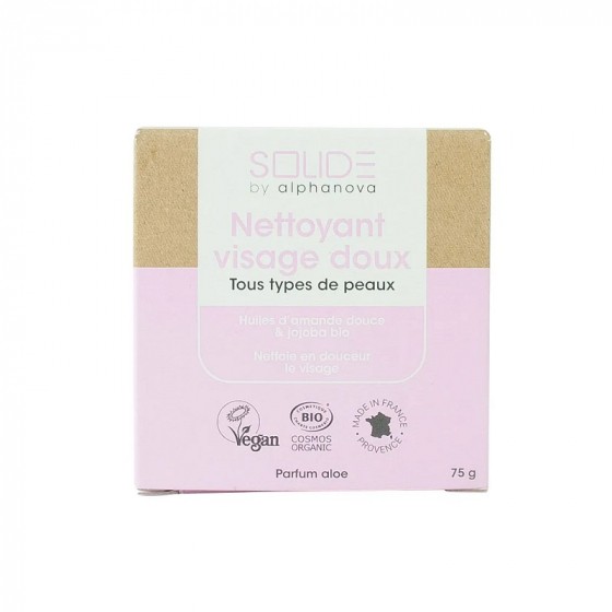 Nettoyant doux solide visage - 75 g