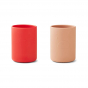 Set de 2 gobelets Ethan - Apple red & tuscany rose mix