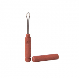 Cure oreilles en bois et inox médical - Bois de rose