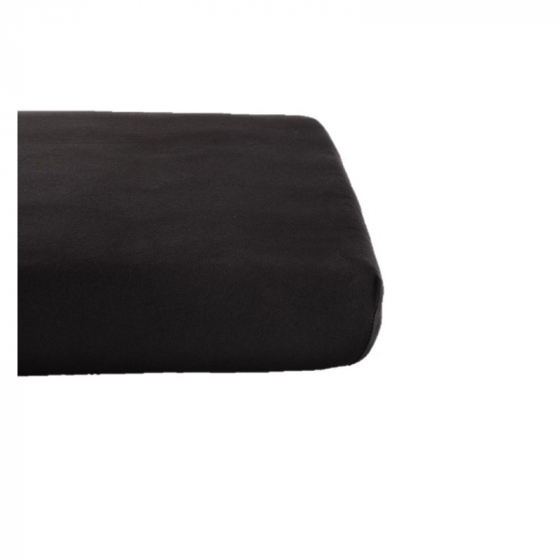 Drap Housse en Coton Bio pour lit bébé - 60x120 cm - Gris anthracite