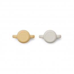 2 gobelets Gene en silicone - Cat jojoba & Sea shell mix