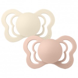 Set de 2 tétines BIBS Couture - Ivoire & Blush