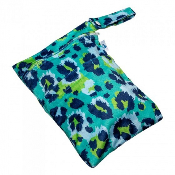 Sac imperméable double à lingettes sales - Léopard - petit format Sac imperméable double à lingettes sales - Léopard - petit format