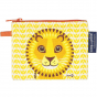 Mini trousse - porte monnaie en coton BIO - Love Cats - Lion