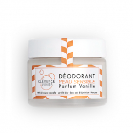Baume déodorant naturel pour peaux sensibles Vanille 50 g  - Clémence et Vivien