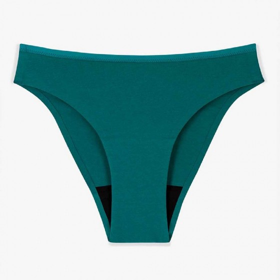 Culotte menstruelle pour flux moyen en coton bio - Vert Culotte menstruelle pour flux moyen en coton bio - Vert