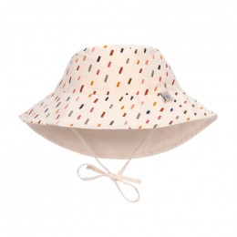 Chapeau de soleil réversible - Strokes offwhite & multicolor