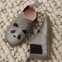 Chaussons en cuir Edith - Panda grey