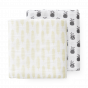 set de 2 langes d'emmaillotage (120x120)